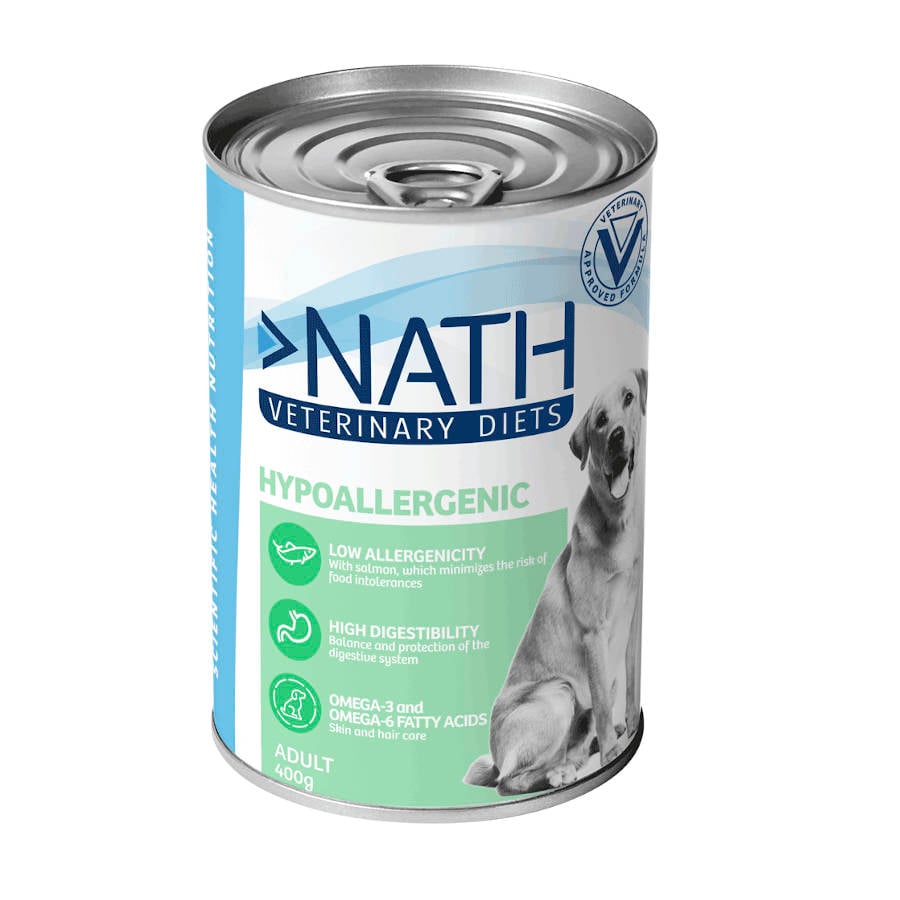 12 latas x 400 g Nath Veterinary Diets Hypoallergic lata para cães Pack poupança!