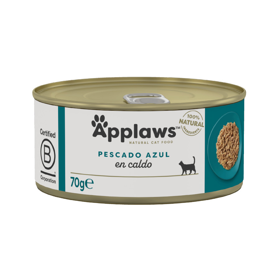 12 latas x 70 g Applaws Peixe Azul em lata para gatos Pack poupança!