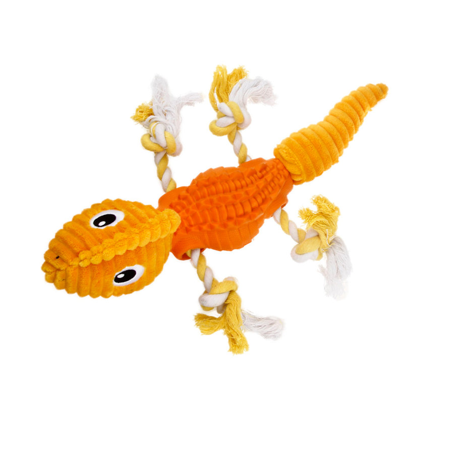 Tootoy! Stretch Salamander Cuddler peluche dispensador de snacks para cães