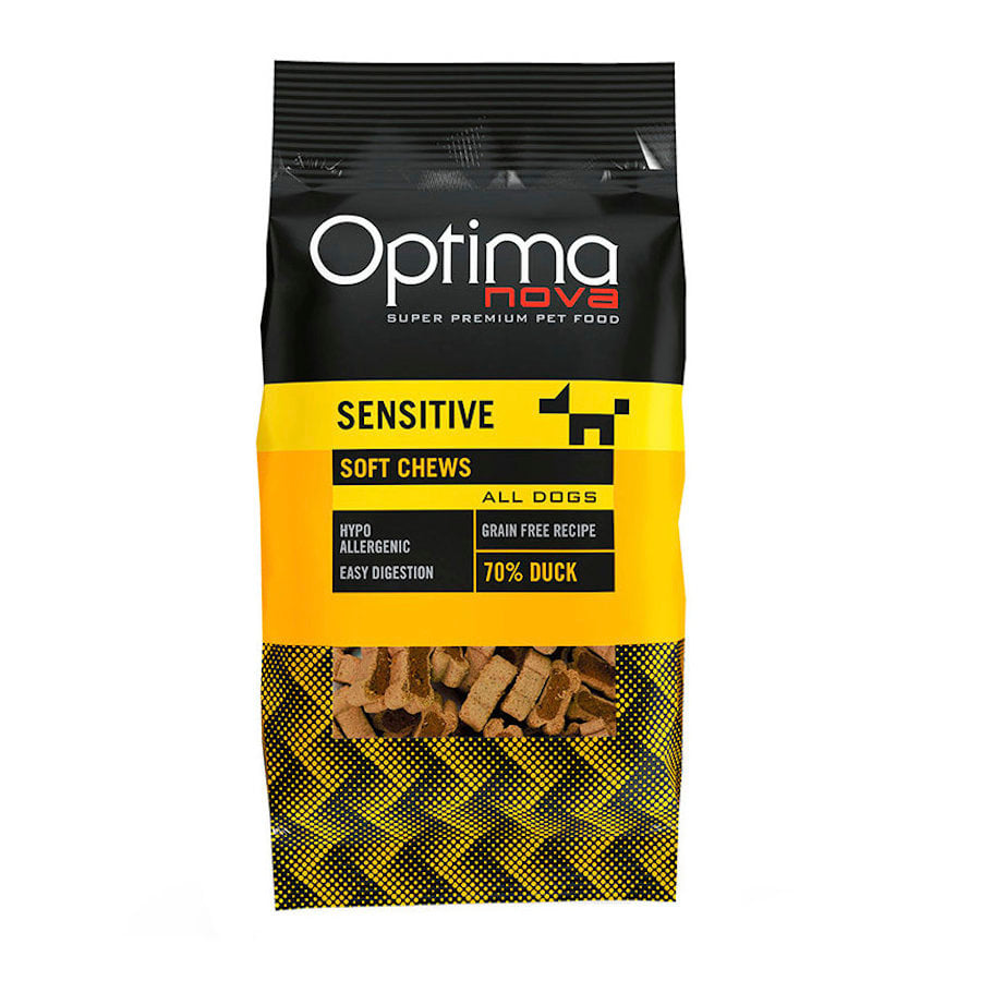 0.15 KG Optima Nova biscoitos Sensitive pato para cães