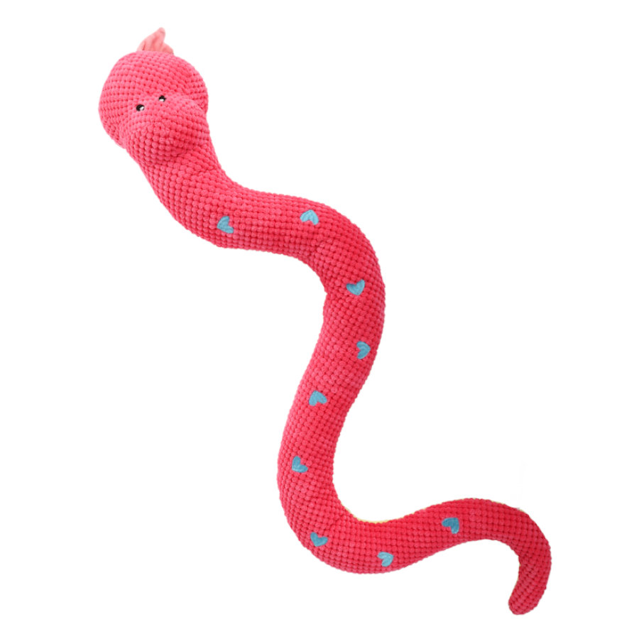 Tootoy! Giant Snake Cuddler Pink Peluche gigante para cães