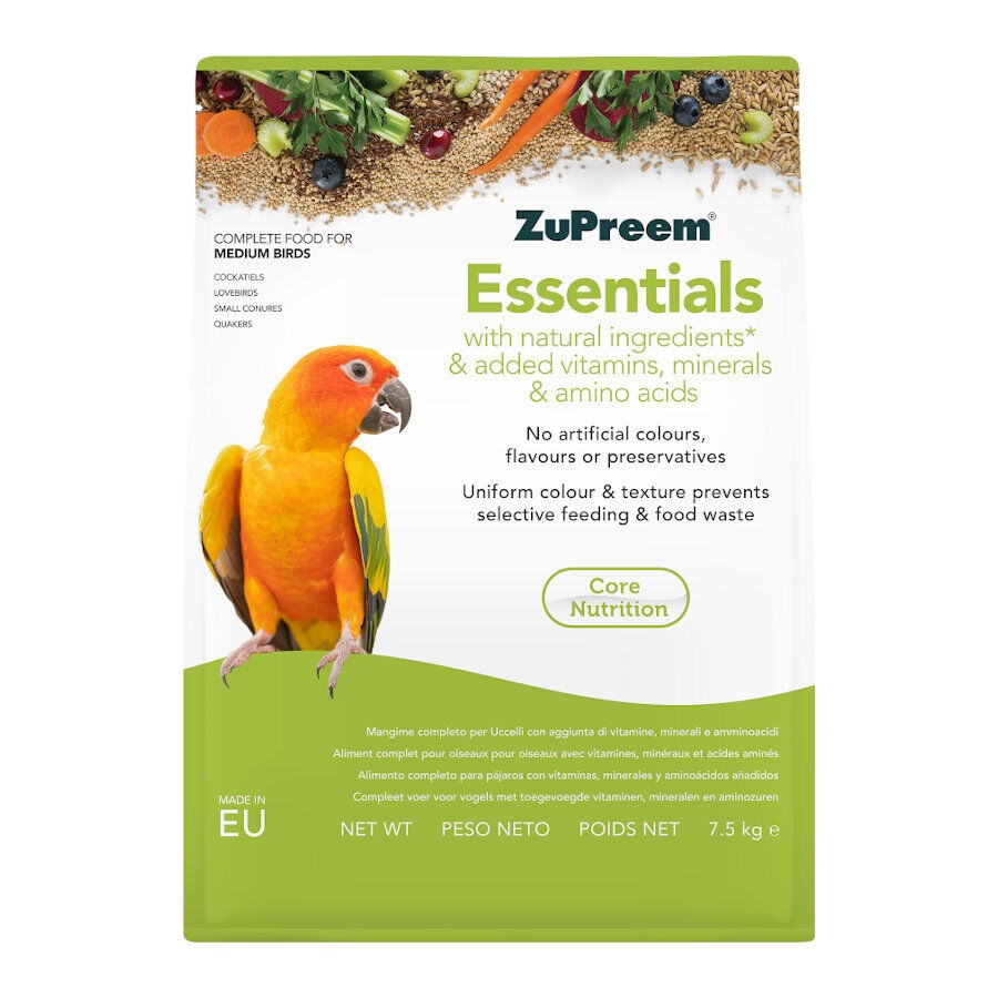 7.5 KG ZuPreem Essentials Ração média para pássaros