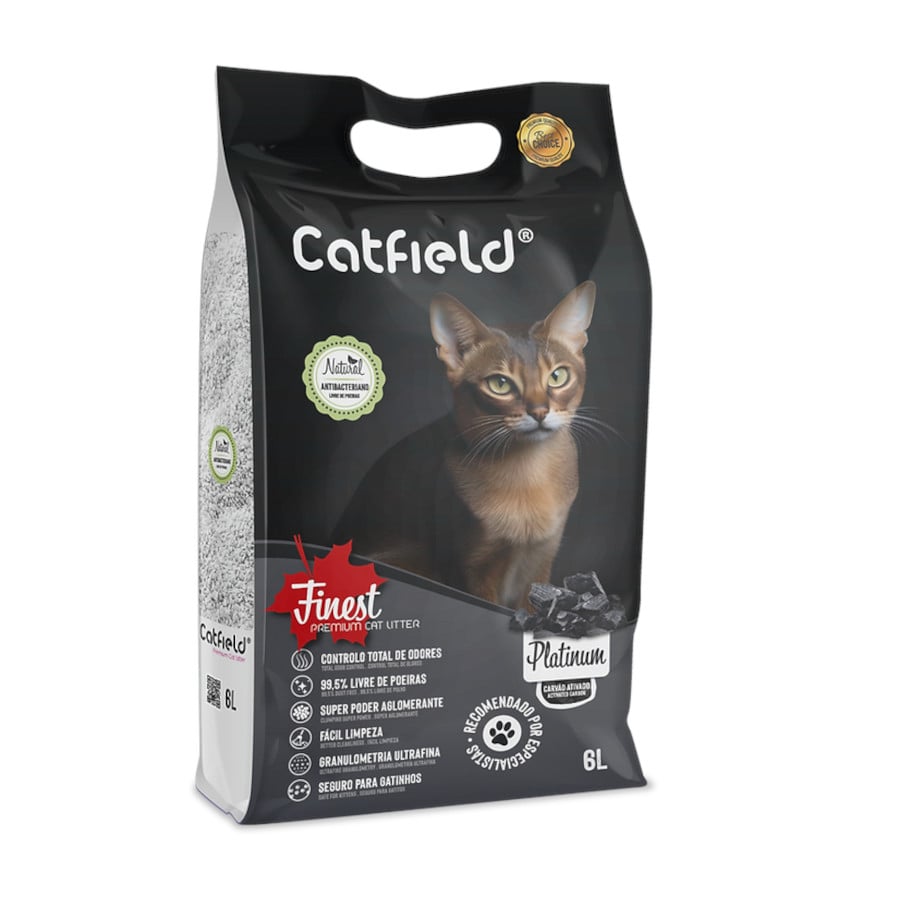 7 L Catfield Premium Platinum Areia Aglomerante para gatos