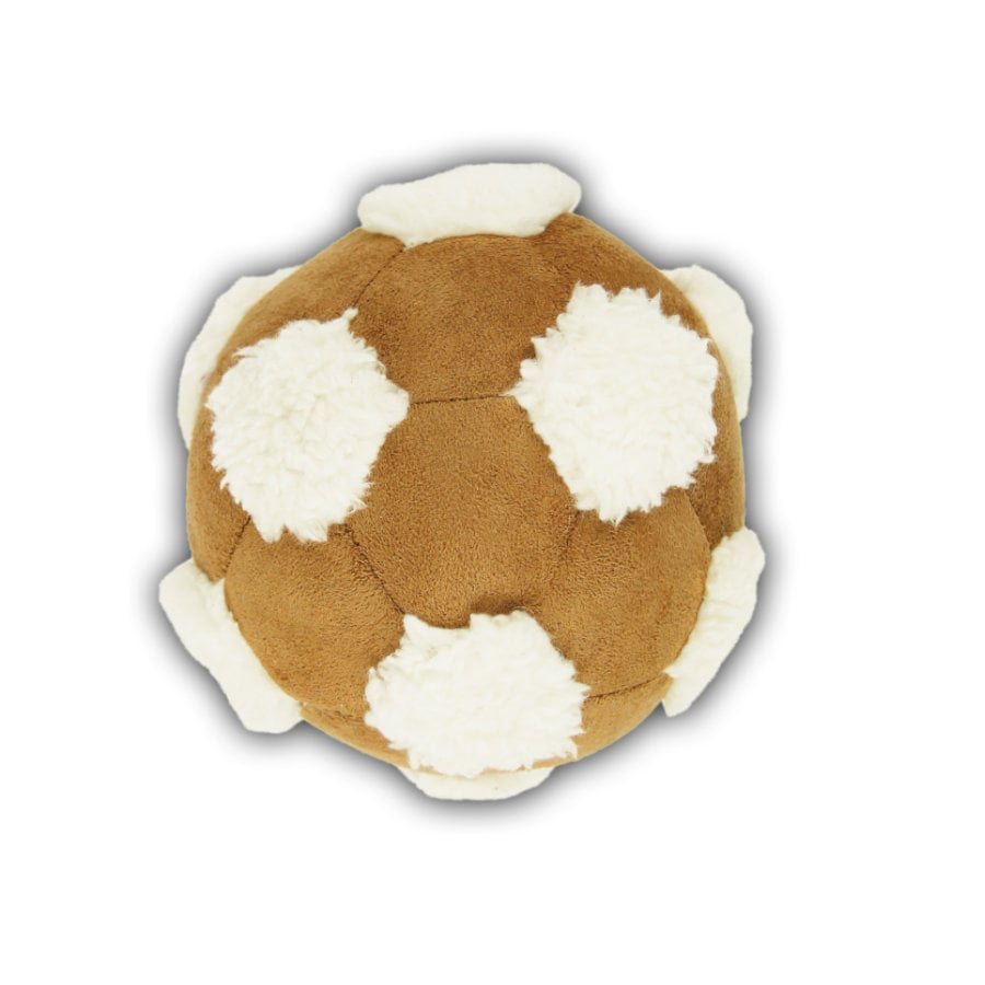 Tootoy! Comfy Football Beige Bola de Peluche para cães