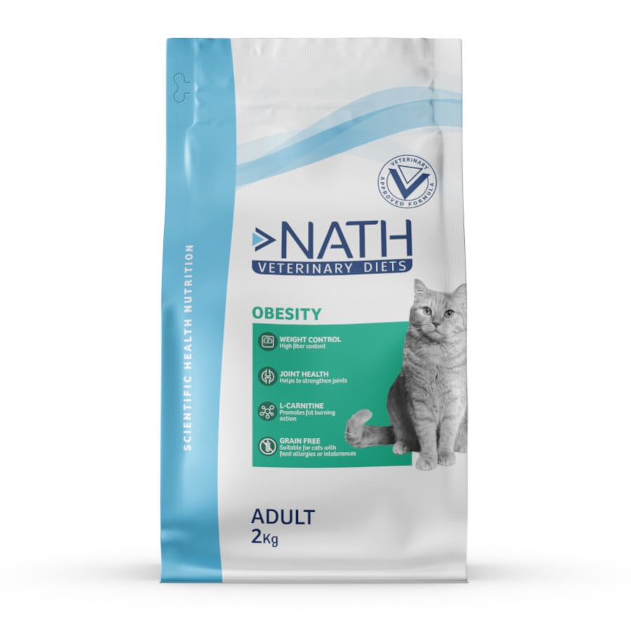 4 KG Nath Veterinary Diets Obesity Adult Ração para gatos