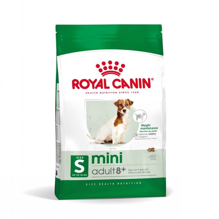 4 kg Royal Canin Mini 8+ Adult ração para cães