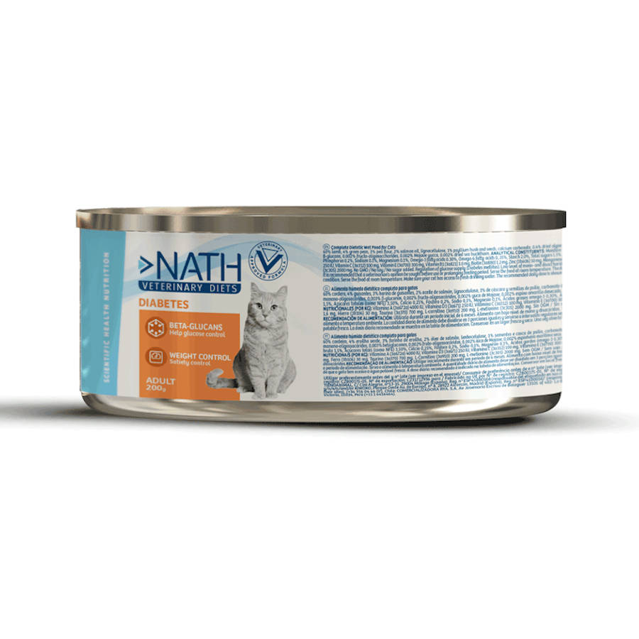 24 latas x 200 g Nath VetDiet Diabetic lata para gatos Pack poupança!