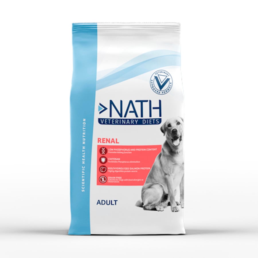 2 x 12 kg Nath Veterinary Diets Renal ração para cães Pack poupança!