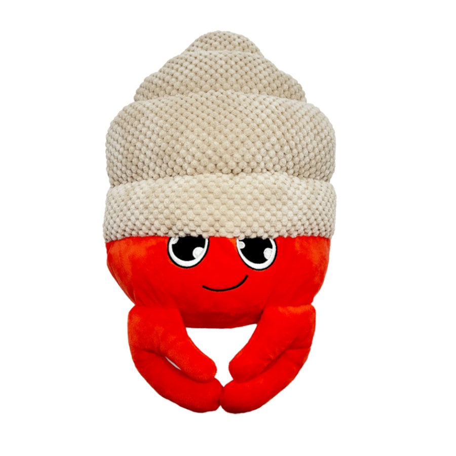 Tootoy! Comfort Hermit Crab Cuddler peluche com som para cães