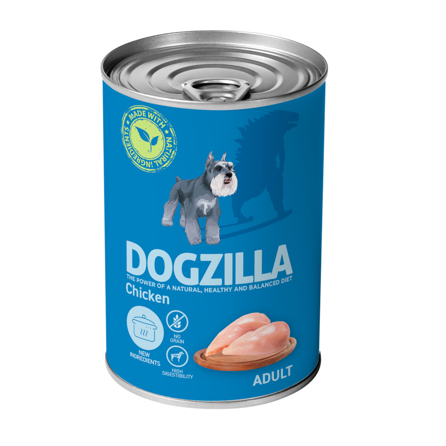 800 g Dogzilla frango lata para cães