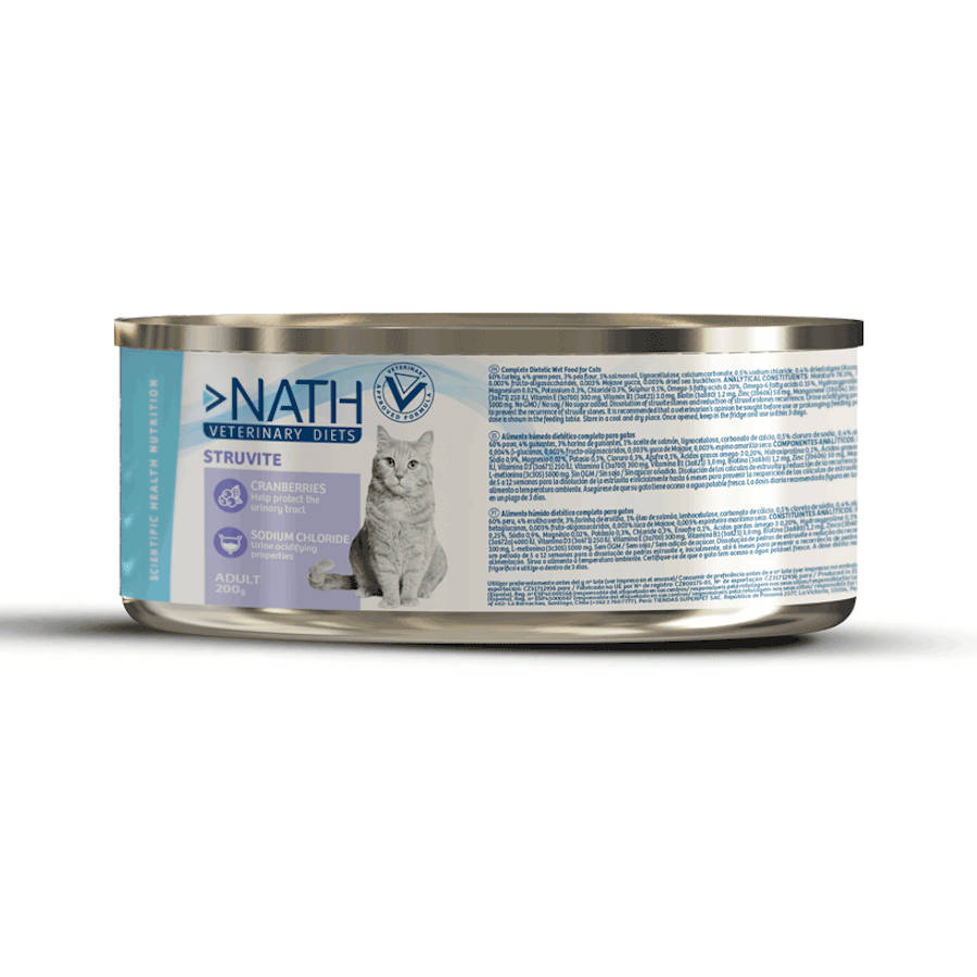 24 latas x 200 g Nath VetDiet Struvite lata para gatos Pack poupança!