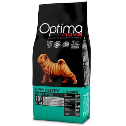 Optima Nova Puppy Digestive Coelho ração para cães