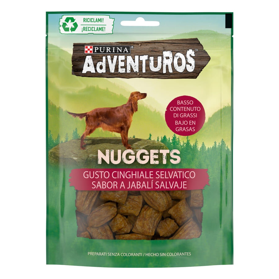 90 g Adventuros Nuggets de Javali para cães