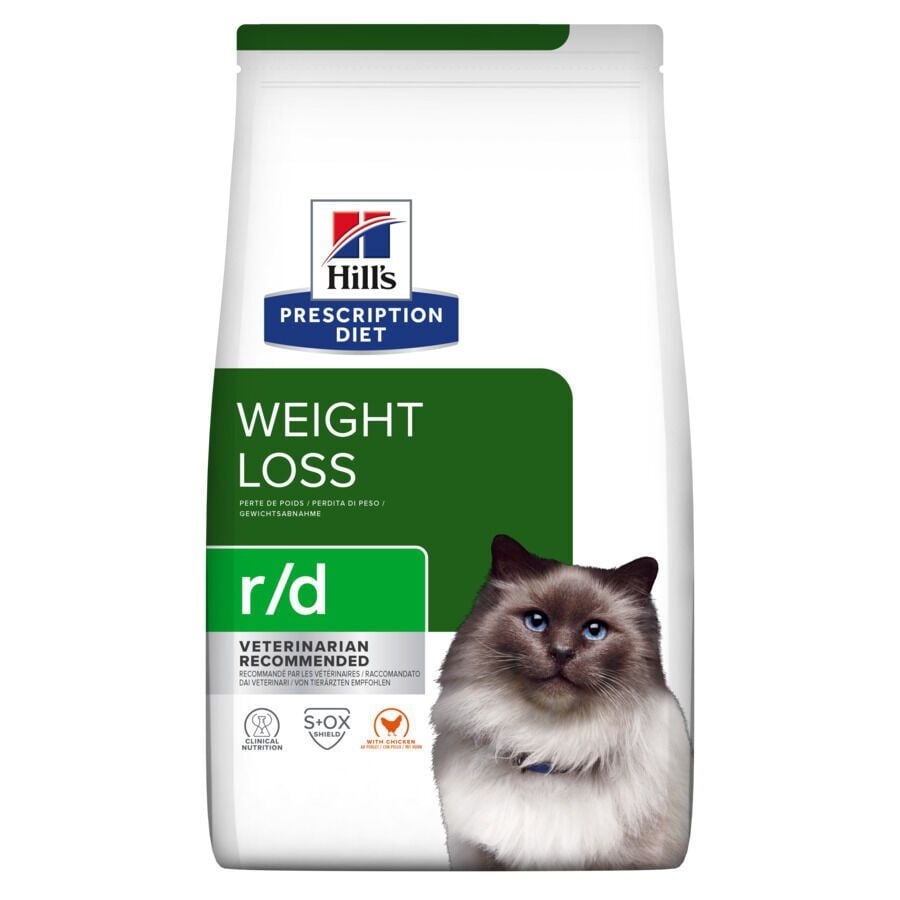 1.5 kg Hill's Prescription Diet r/d Weight Loss Frango ração para gatos