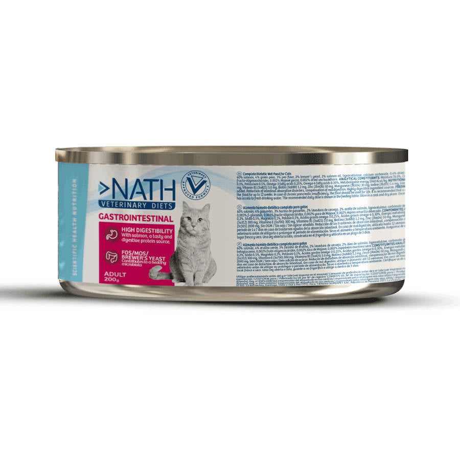 24 latas x 200 g Nath VetDiet Gastrointestinal Salmão lata para gatos Pack poupança!