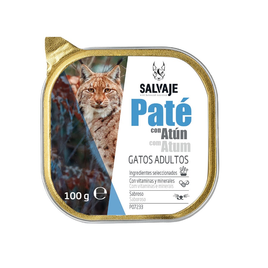 2.4 kg Salvaje Adulto Atum em Patê Terrina para gatos