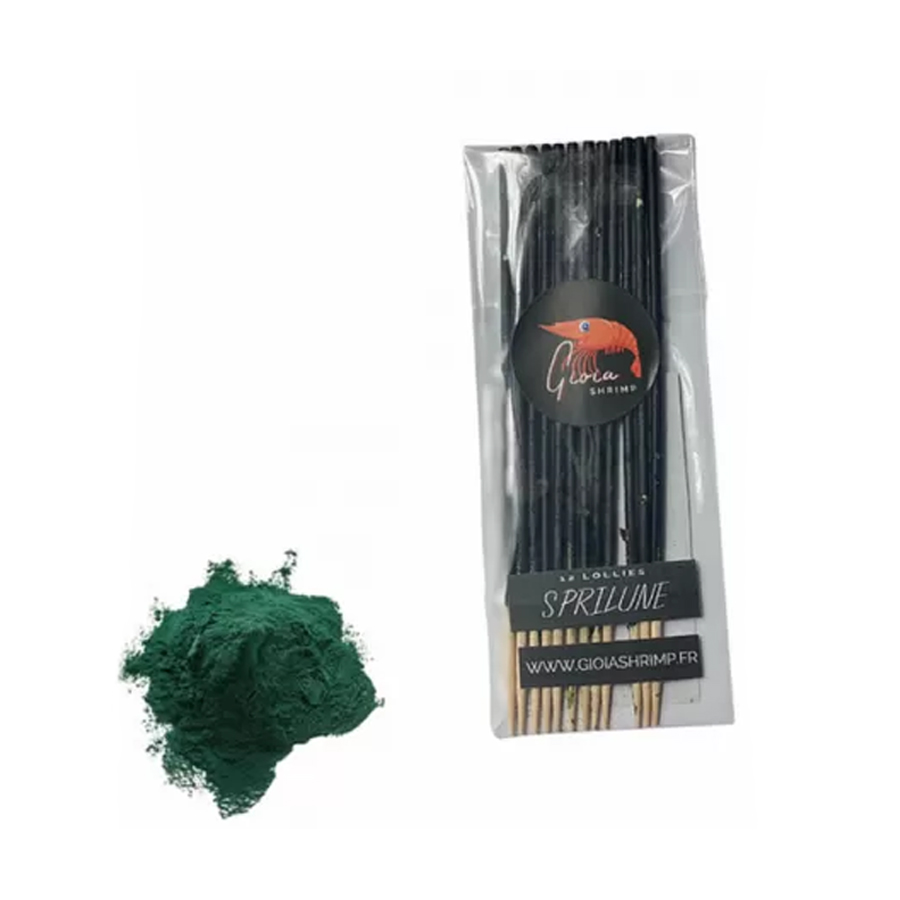 0.009 KG Gioia Shrimp Sticks orgânicos de Spirulina para camarões de aquário