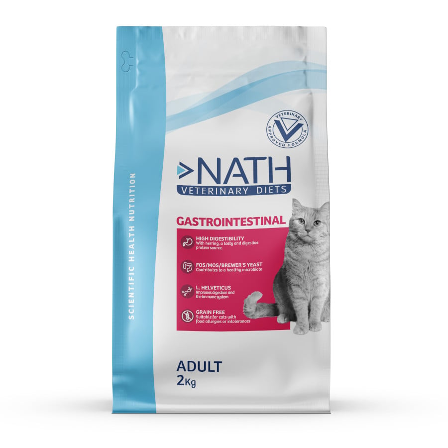 4 KG Nath Veterinary Diets Gastrointestinal Adult Ração para gatos