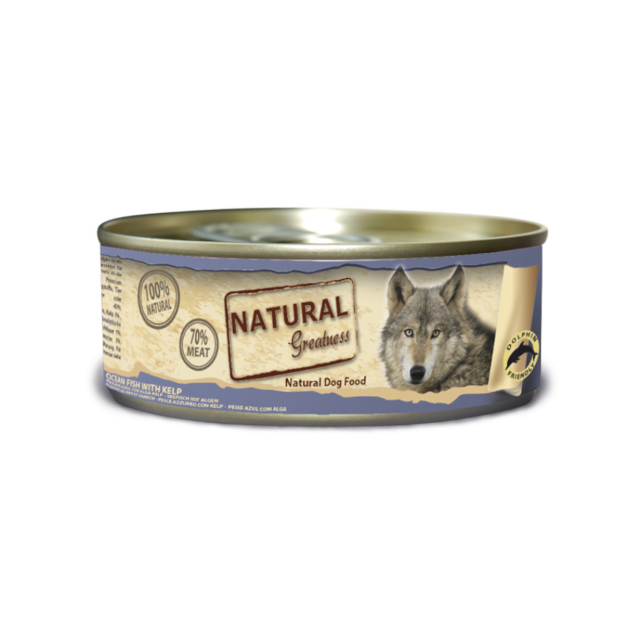 Natural Greatness Peixe com Kelp Lata para Cães