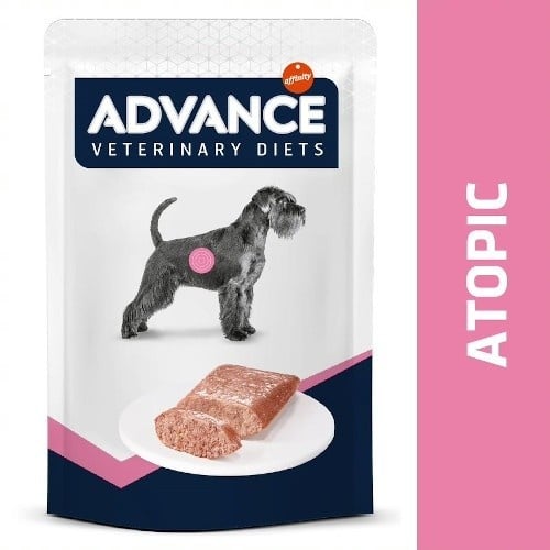 12 saquetas x 150 g Advance Atopic Peru saqueta para cães Pack poupança!