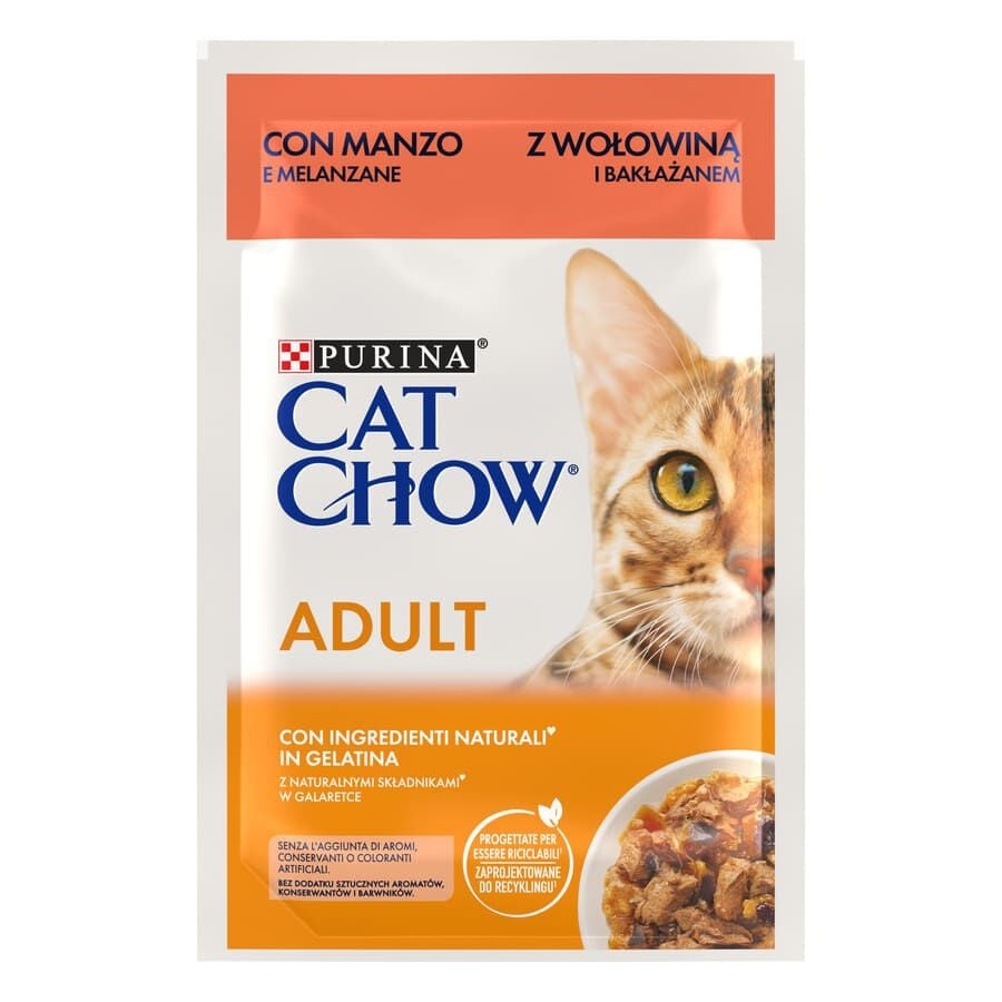 24 saquetas x 85 g Cat Chow Saquetas Beef para gatos Pack poupança!