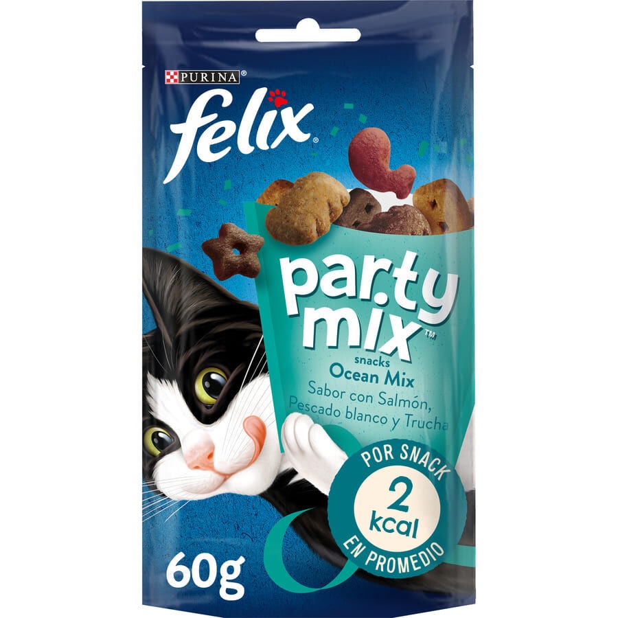 60 g Felix Biscoitos Party Mix Peixe para gatos