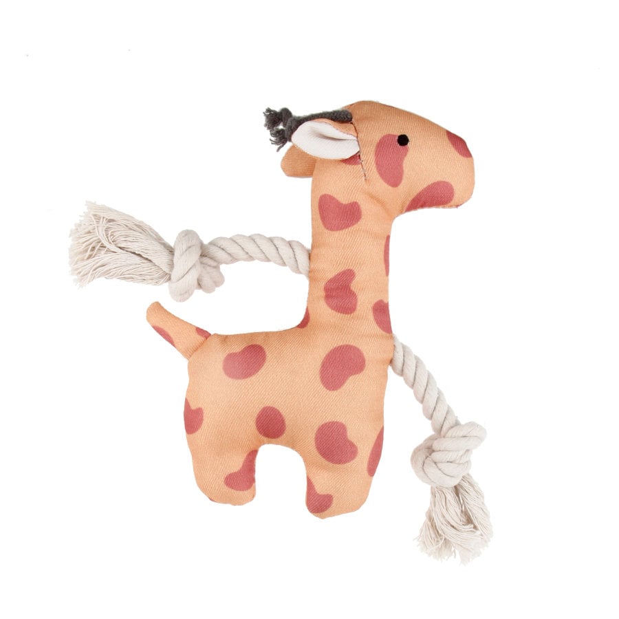 Tootoy! Puppy Yellow Giraffe peluche com som para cachorros