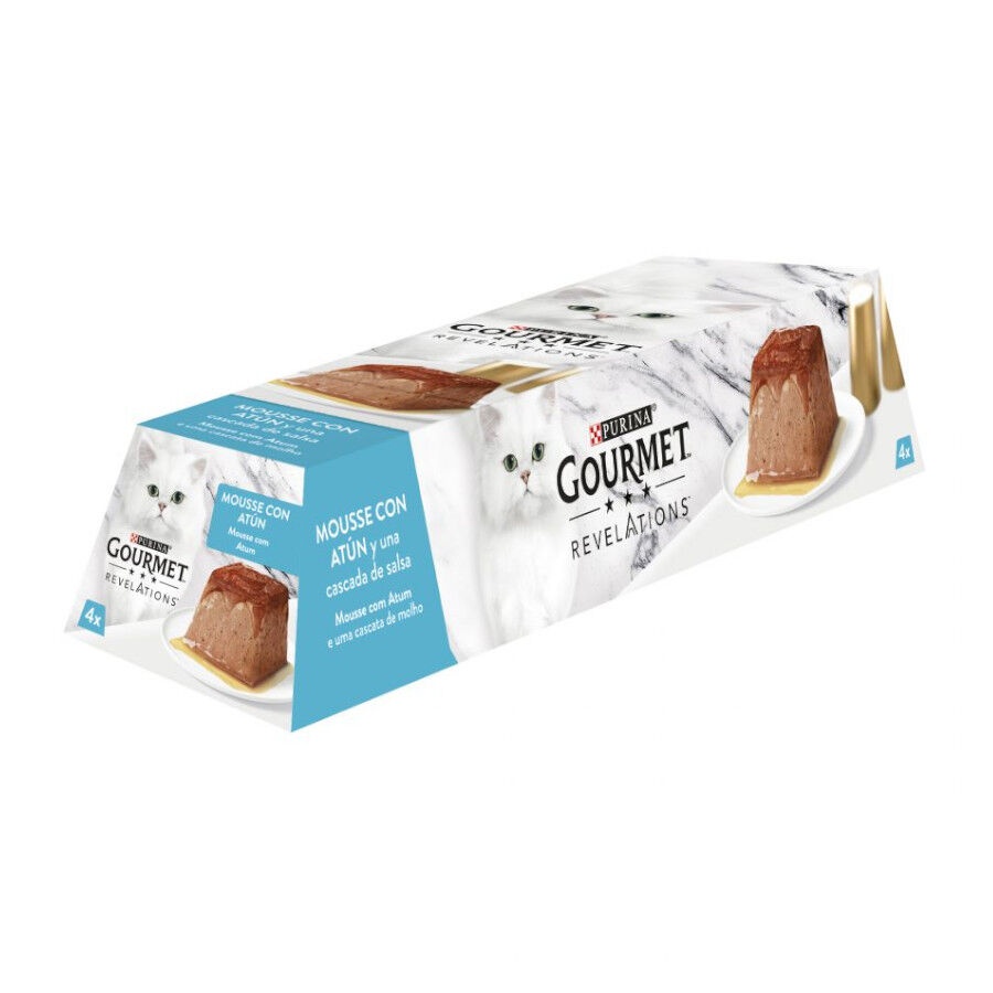 4 terrinas x 57 g Gourmet Revelations Mousse de atum para gatos