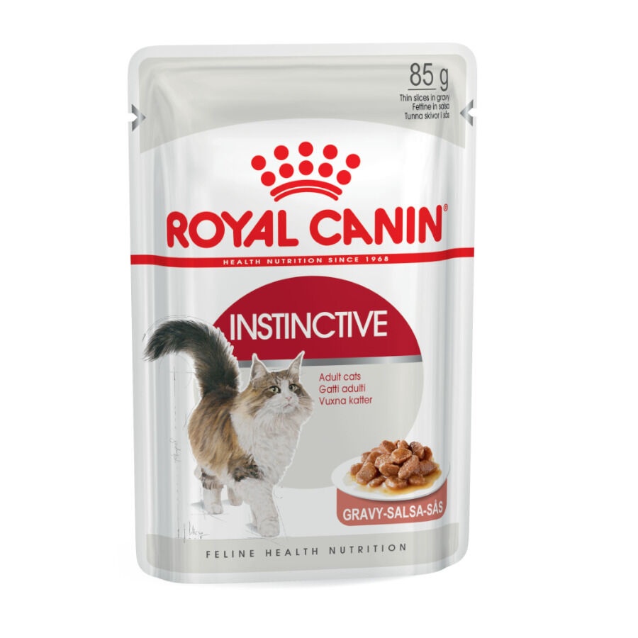 12 saquetas x 85g Royal Canin Instinctive alimento húmido em molho saquetas para gatos Pack poupança!