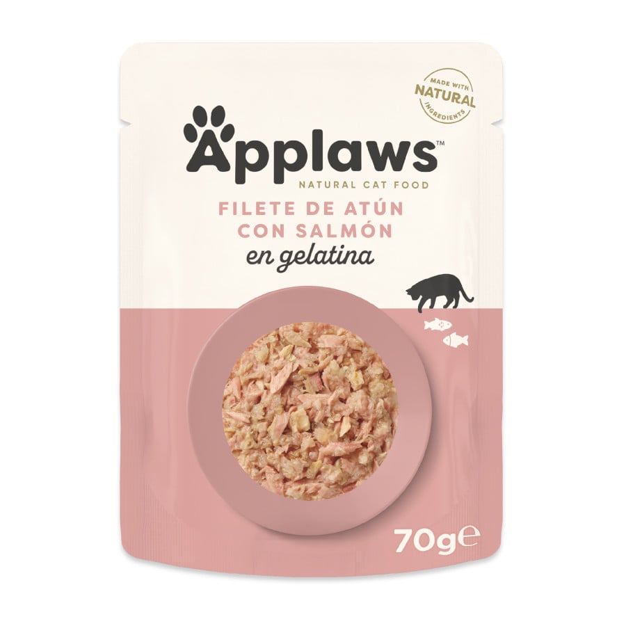 48 saquetas x 70 g Applaws atum e salmão saqueta para gatos Pack poupança!