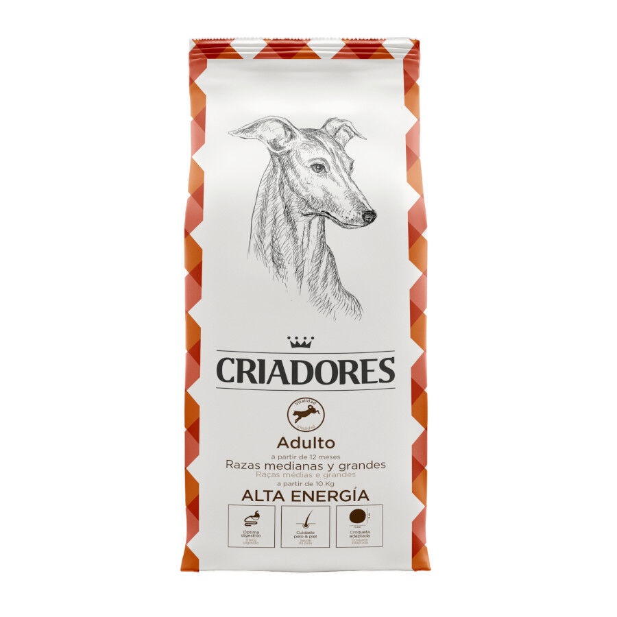 15 kg Criadores Adulto Alta Energia Frango ração para cães de porte médio e grande